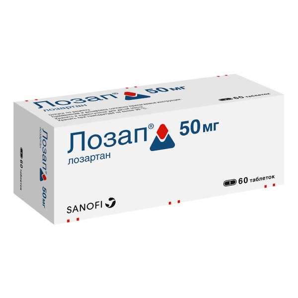 Лозап таблетки покрытпленоб 50 мг 60 шт