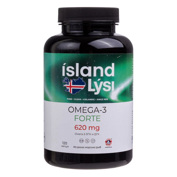 Lysi Омега-3 Форте 620 мг / Omega-3 Forte 620 mg капсулы массой 1000 мг 120 шт