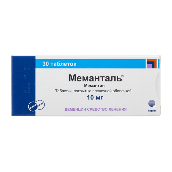 Меманталь таблетки покрытпленоб 10 мг 30 шт