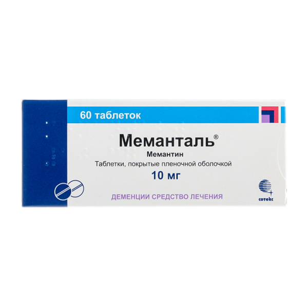 Меманталь таблетки покрытпленоб 10 мг 60 шт