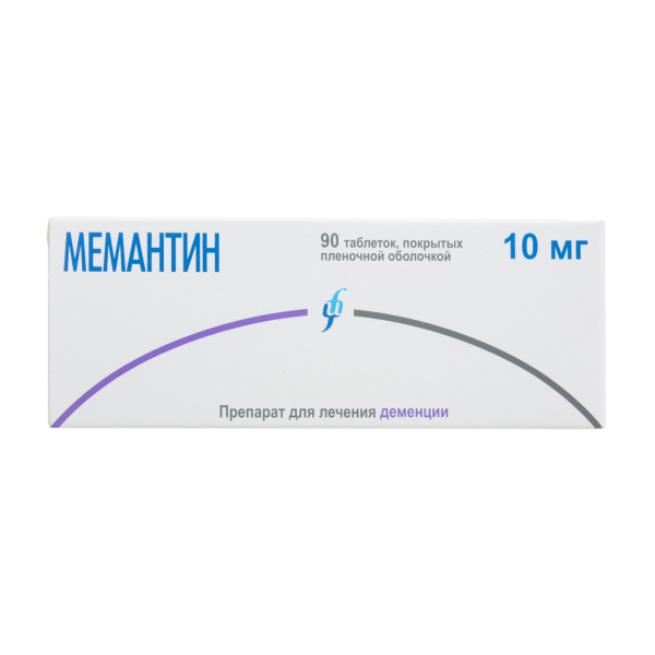 Мемантин таблетки покрытпленоб 10 мг 90 шт