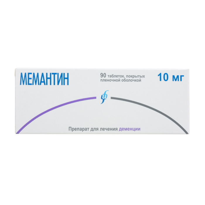 Мемантин таблетки покрытпленоб 10 мг 90 шт