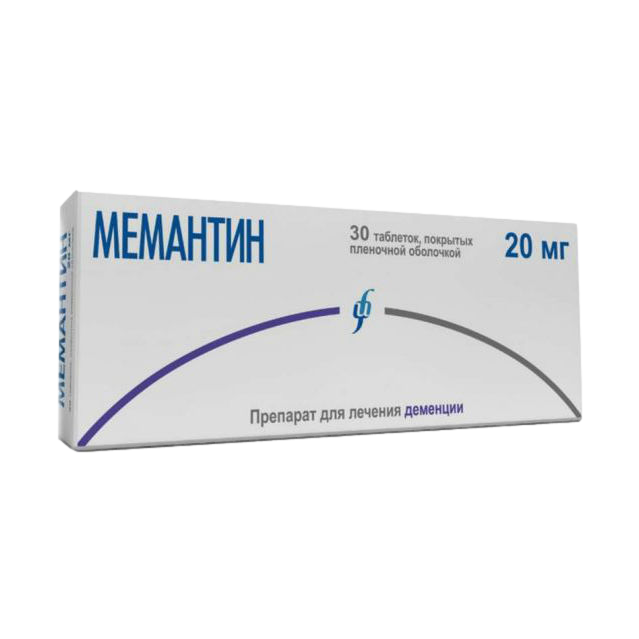 Мемантин таблетки покрытпленоб 20 мг 30 шт
