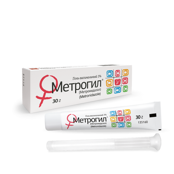 Метрогил гель вагинальный 1 % 30 г 1 шт