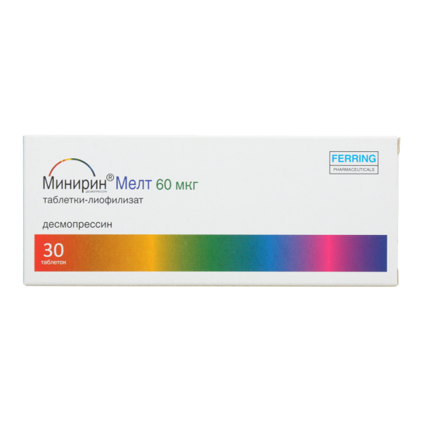 Минирин Мелт таблетки-лиофилизат 60 мкг 30 шт