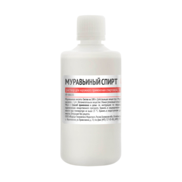 Муравьиный спирт раствор для наружного применения 1,4 % 100 мл