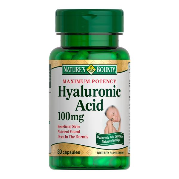 Nature's Bounty Гиалуроновая кислота 100 мг капсулы массой 306 мг 30 шт
