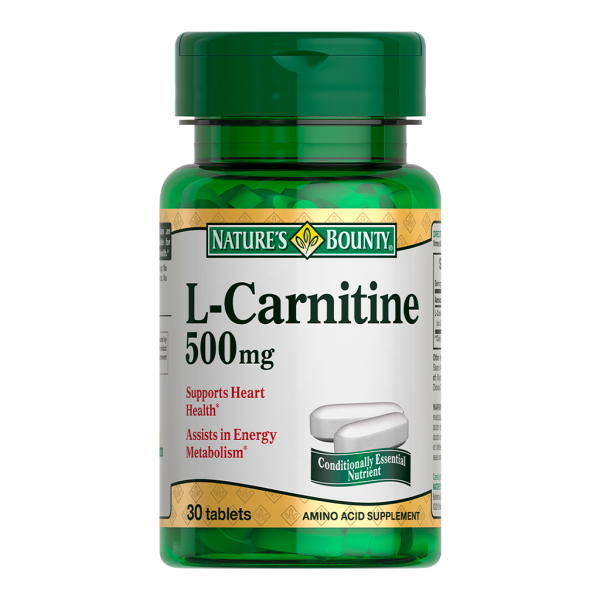 Nature's Bounty L-Карнитин 500 мг таблетки массой 1302 мг 30 шт