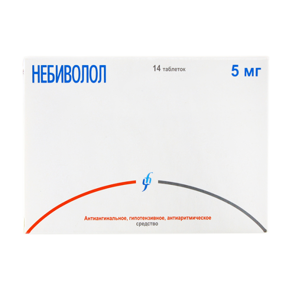Небиволол таблетки 5 мг 14 шт