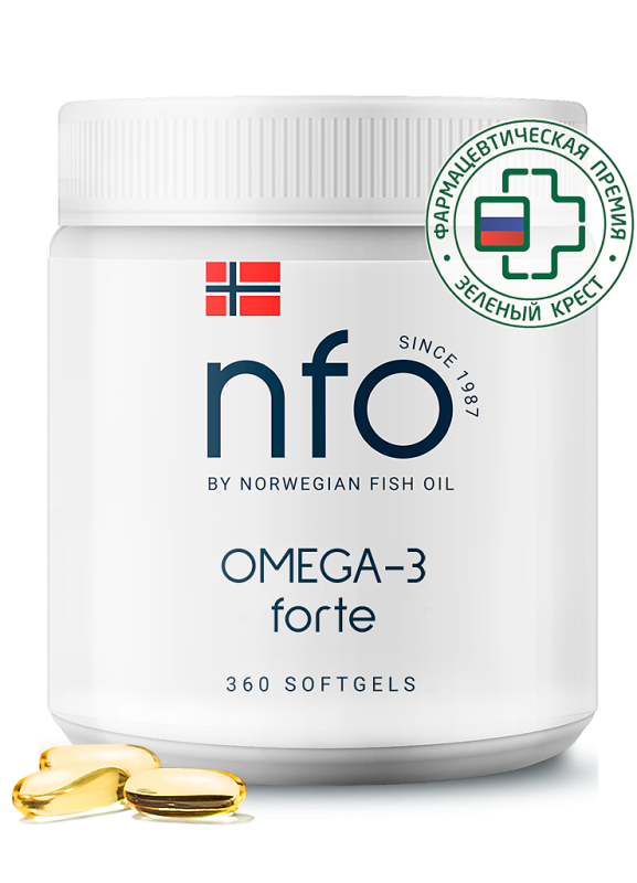 NFO Омега-3 Форте/Omega-3 Forte капсулы массой 1450 мг 360 шт