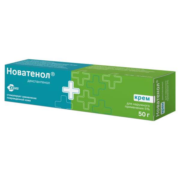 Новатенол крем для наружного применения 5 % 50 г 1 шт