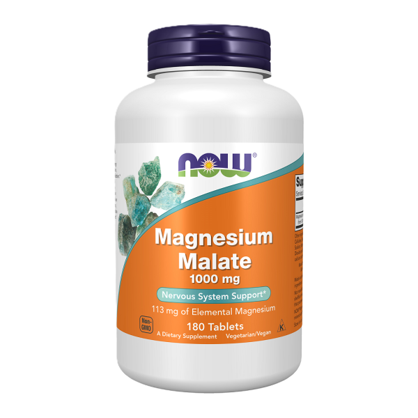 Now Магния Малат 1000 мг таблетки массой 1566/1700 мг 180 шт