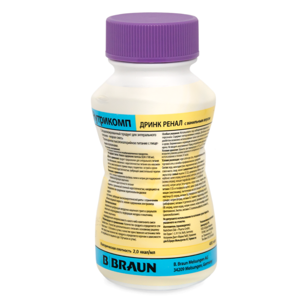 Нутрикомп Дринк Ренал ваниль пластиковая бутылка 200 мл 1 шт