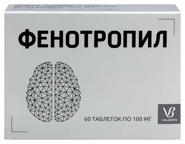 Фенотропил 100мг №60 таблетки