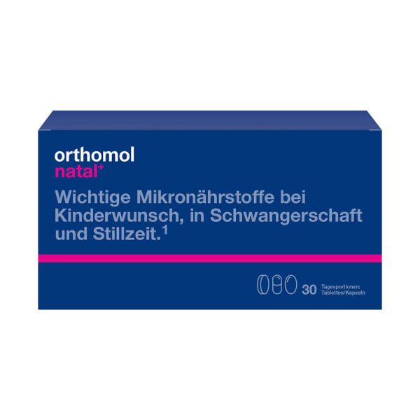 Ортомоль Натал плюс/Orthomol Natal plus набор таблетки+капсулы курс 30 дней 1 уп