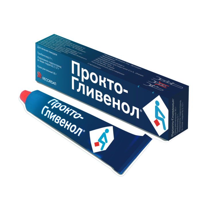 Прокто-гливенол крем ректальный 30 г 1 шт