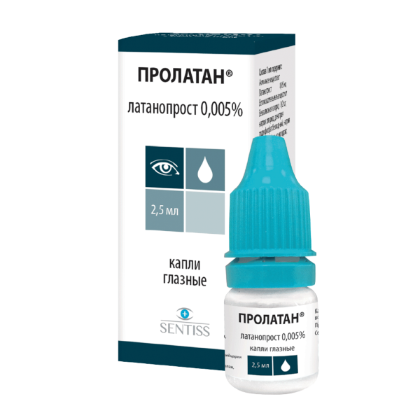 Пролатан капли глазные 0,005 % 2,5 мл фл 1 шт