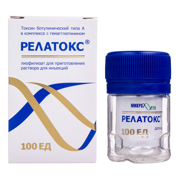 Релатокс лиофилизат д/приг раствора для инъекций 100 ед 1 шт