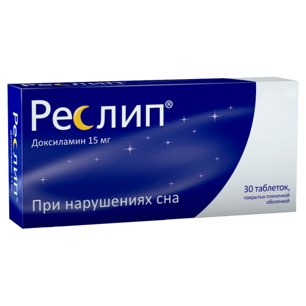 Реслип таблетки покрытпленоб 15 мг 30 шт