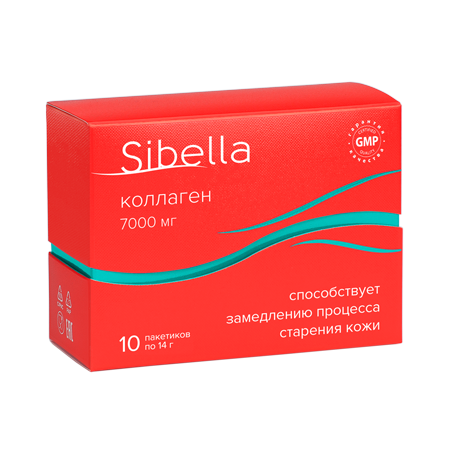 Sibella Коллаген порошок пакетики по 14 г 10 шт