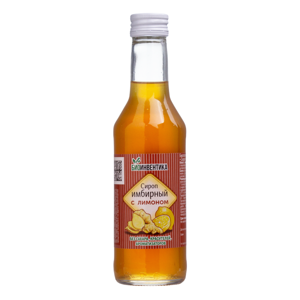 Сироп имбирный с лимоном на фруктозе фл 250 мл