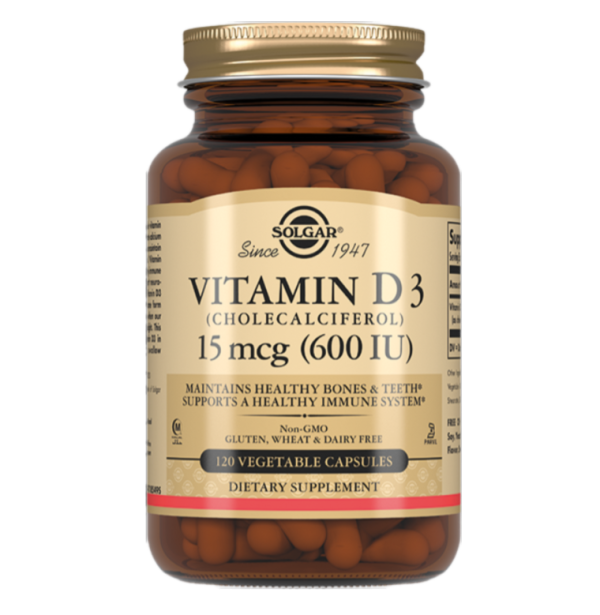 Solgar Витамин D3 600 МЕ капсулы массой 240 мг 120 шт