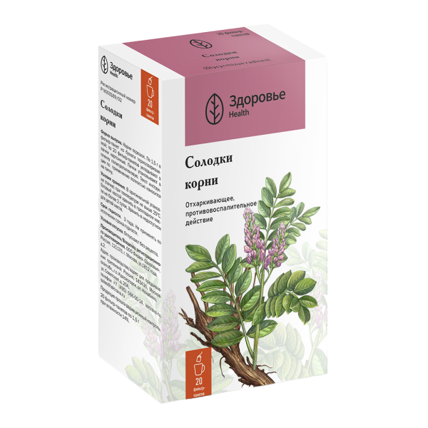 Солодки корни фильтр-пакеты 1,5 г 20 шт