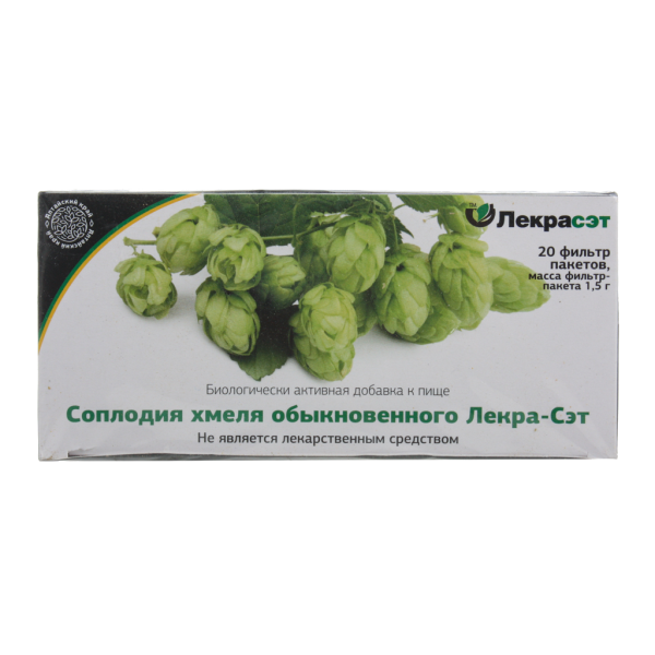 Соплодия хмеля обыкновенного-Лекра-СЭТ фильтр-пакеты по 1,5 г 20 шт