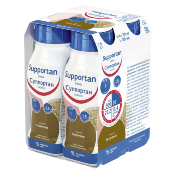 Суппортан напиток вкус Капучино 200 мл 4 шт