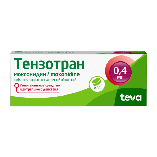Тензотран таблетки покрытпленоб 0,4 мг 28 шт