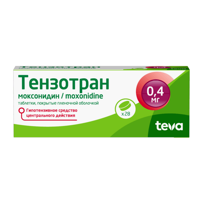 Тензотран таблетки покрытпленоб 0,4 мг 28 шт