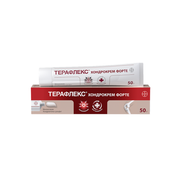 Терафлекс Хондрокрем Форте крем для наружного применения 10 мг/г+50 мг/г 50 г 1 шт