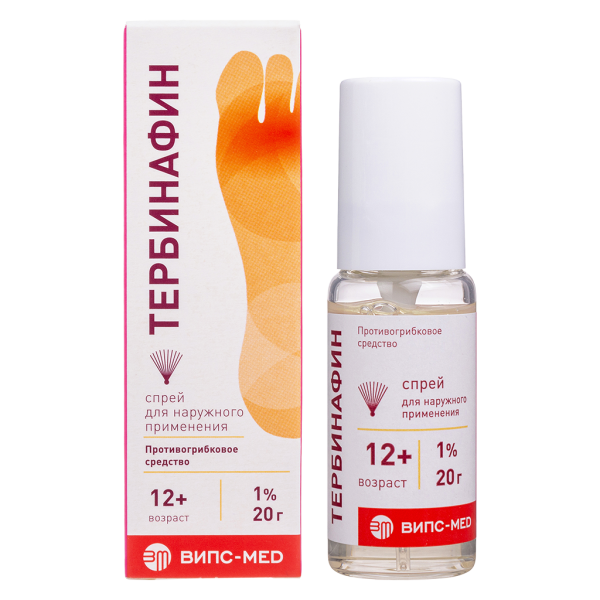Тербинафин спрей для наружного применения 1 % 20 г 1 шт