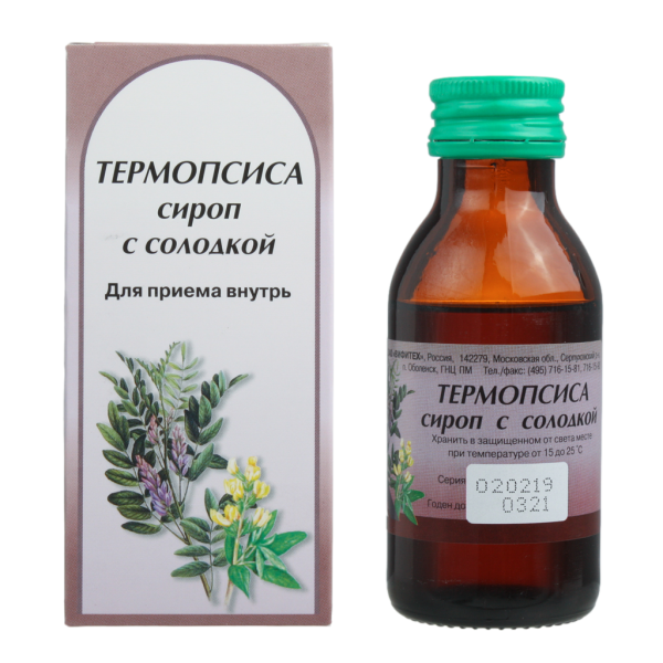 Термопсис с солодкой сироп 100 мл 1 шт