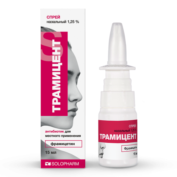 Трамицент спрей назальный 1,25 % 15 мл 1 шт