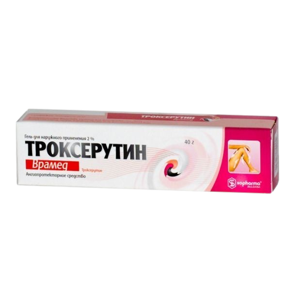 Троксерутин Врамед гель для наружного применения 2 % 40 г 1 шт