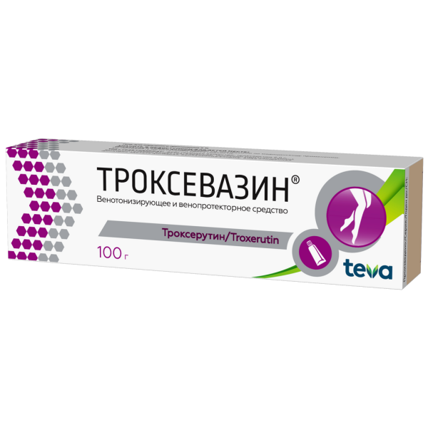 Троксевазин гель для наружного применения 2 % 100 г 1 шт