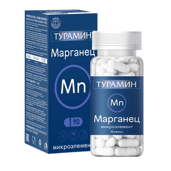 Турамин Марганец / Turamin Manganese капсулы массой 0,2 г 90 шт