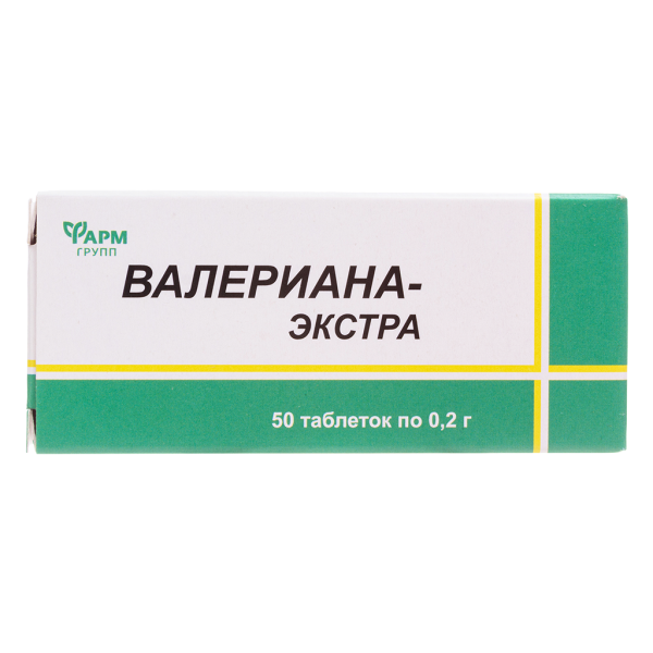 Валериана Экстра таблетки массой 0,2 г 50 шт