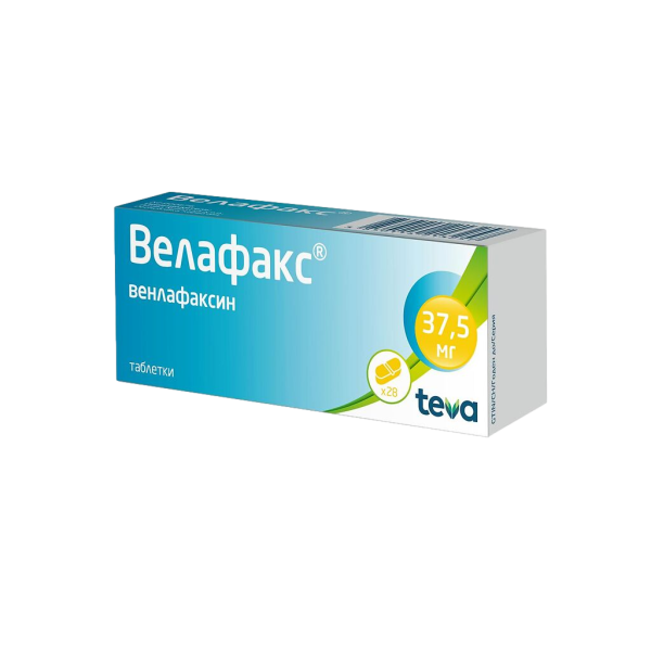 Велафакс таблетки 37,5 мг 28 шт