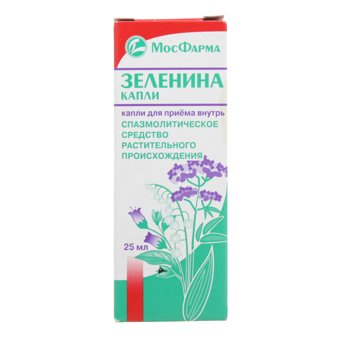 Зеленина капли капли для приема внутрь 25 мл 1 шт